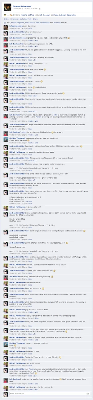 Conversation about LUGM mini-meetup on 05.10.2013