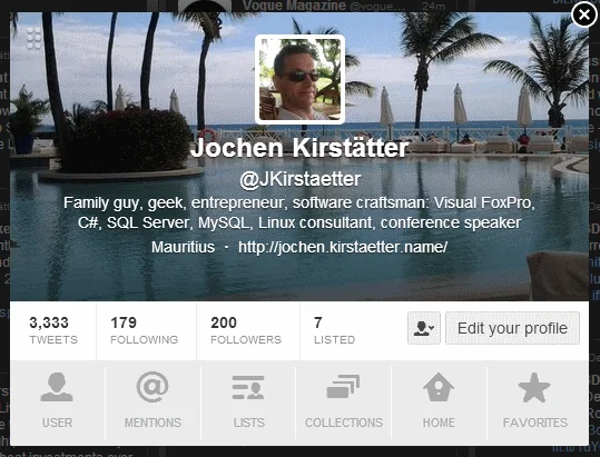 3,333 tweets since February 2010