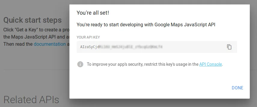 Get your API key