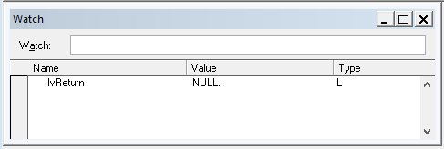 Declaring a variable in VFP is of type "Logical" initially