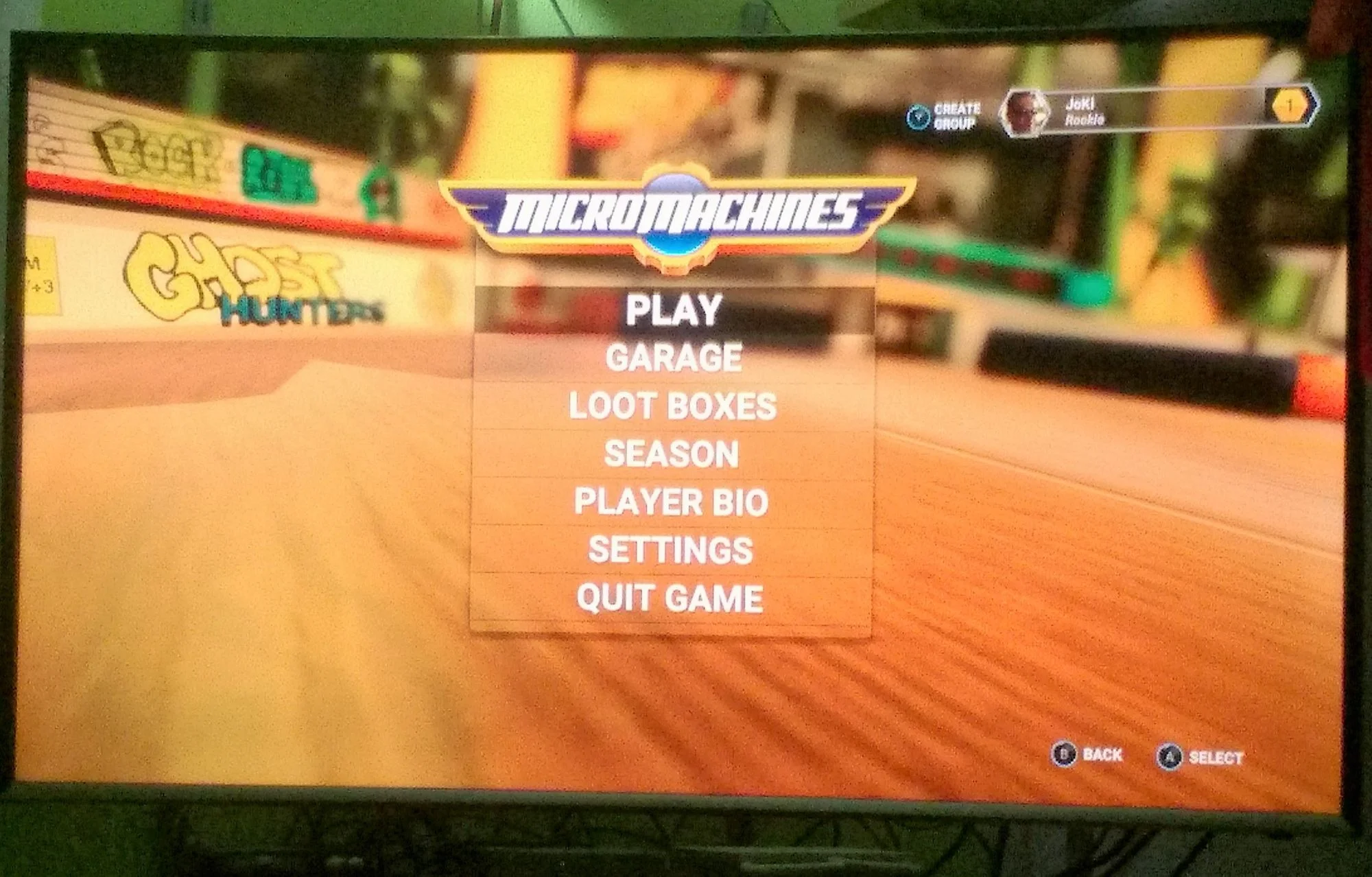 Micro Machines racing... Children have fun to drive around