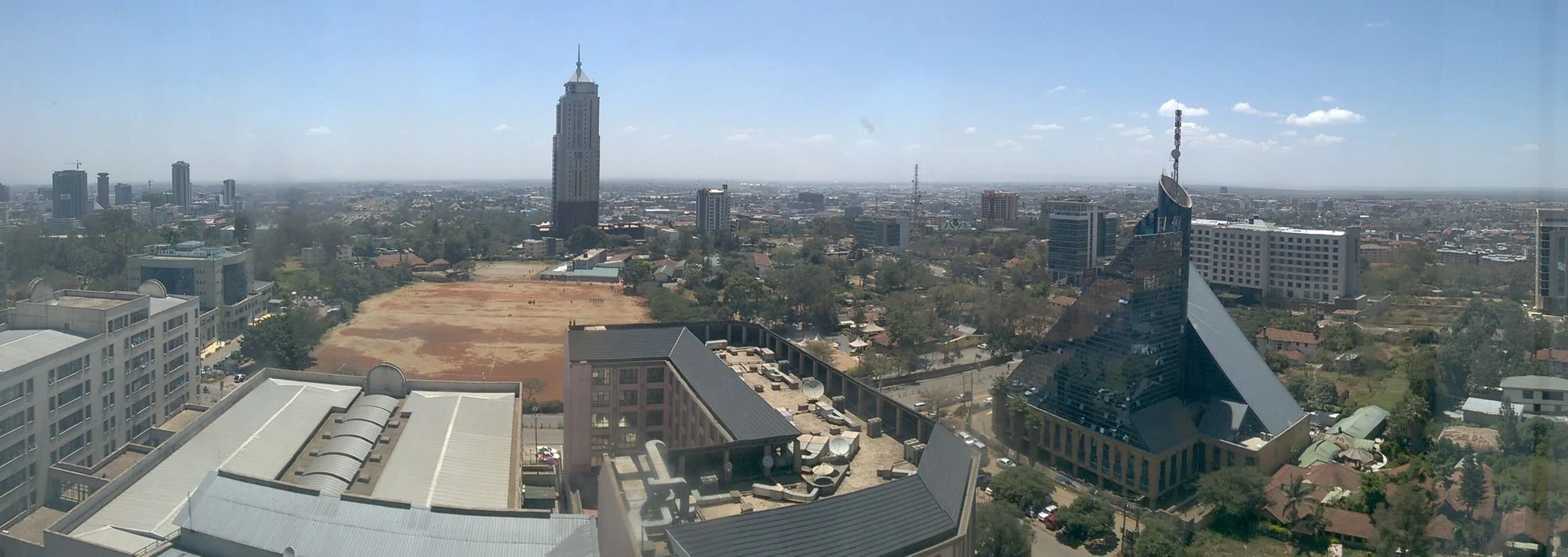 Panorama view from 14th floor at the GDG Summit venue