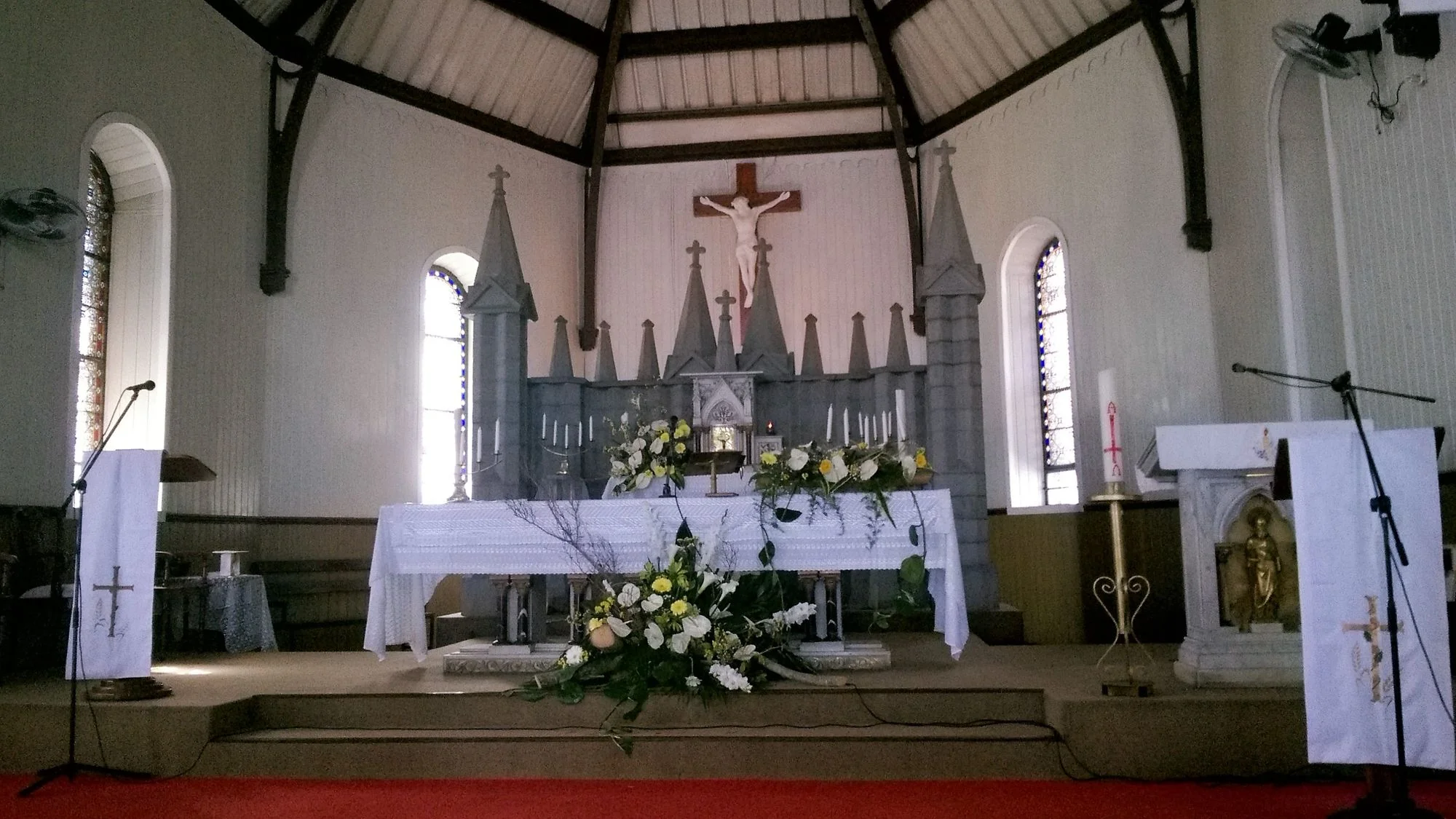 Church is ready for baptism, confirmation and First Communion of our daughter
