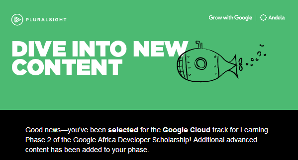 You’ve been selected to move forward in your Google Cloud track