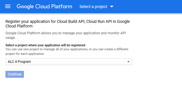 Enable Cloud Build API and Cloud Run API