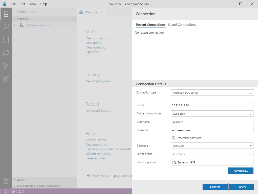Using various client applications to connect to Cloud SQL instance