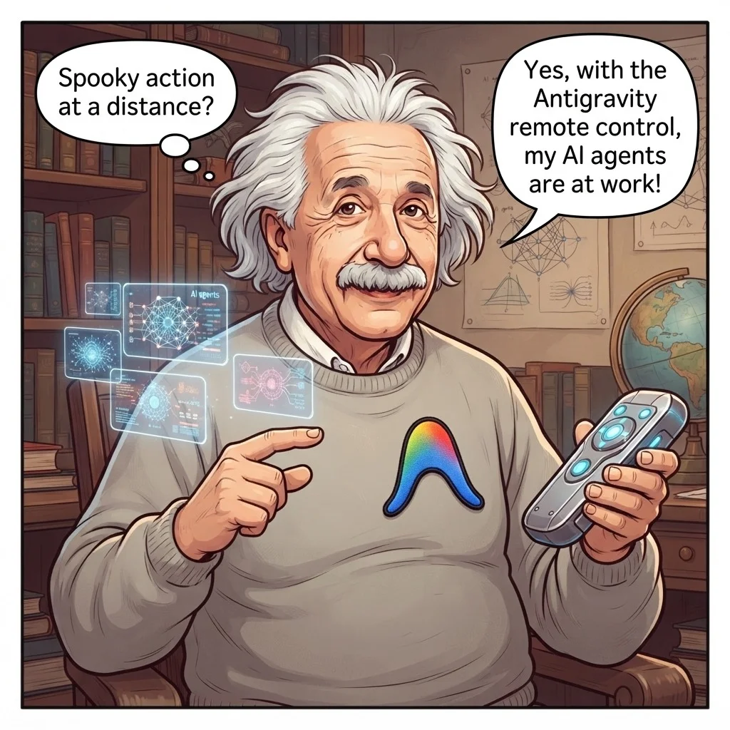 Antigravity Remote Control - Spooky action at a distance?