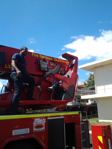 Visiting the Fire Station in Coromandel