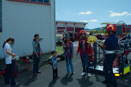 Visiting the Fire Station in Coromandel