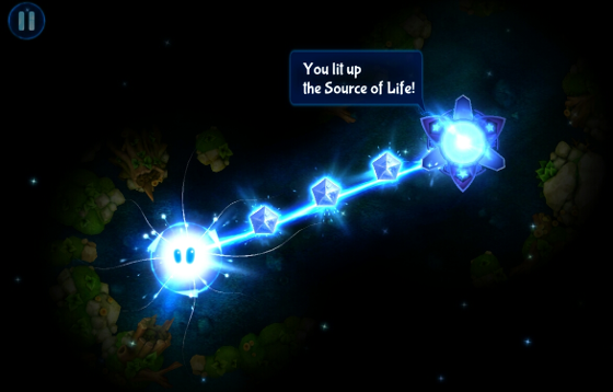 God of Light - Introduction to the game during the first levels. New light items are introduced at each stage during the game play