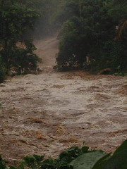 Swollen streams in Mauritius