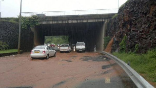 Land slides near Pailles