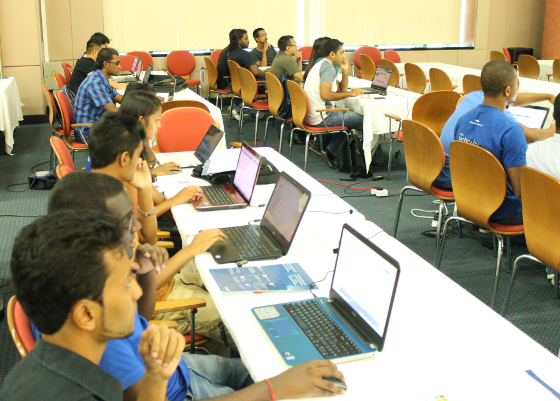 GWAB 2014 attendees are fully integrated into the hands-on-labs and setting up their individuals cloud computing services