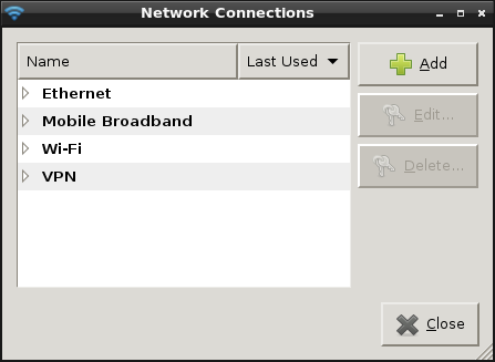 Network connections overview in Ubuntu