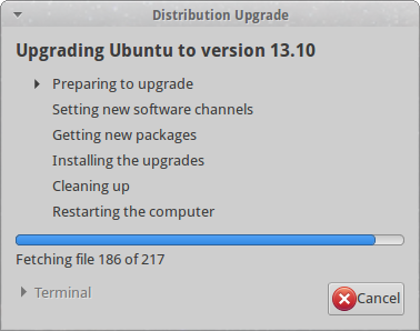 Analysing the existing system and preparing the actual upgrade to 13.10
