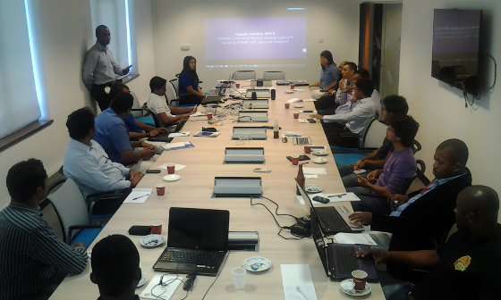 Introducing the Mauritius Software Craftsmanship Community in front of the attendees of the Virtual Launch event of Visual Studio 2013