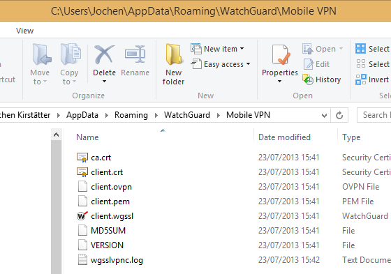 watchguard mobile vpn client license